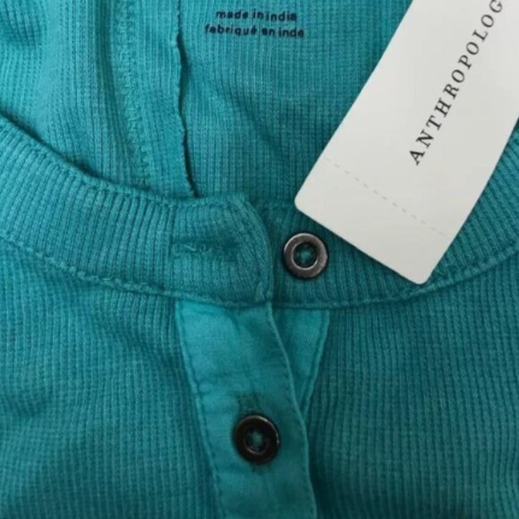 Brand New Pilcro by Anthropologie Ribbed Henley Tank Top - Picture 7 of 8
